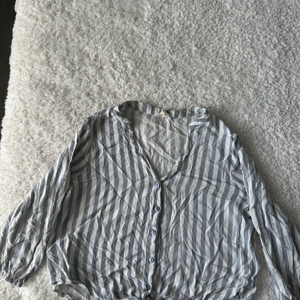 Striped Flowy Blouse